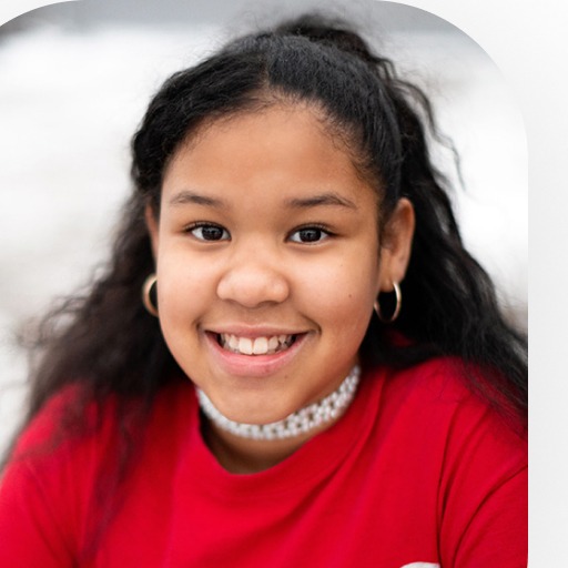 Young girl smiling